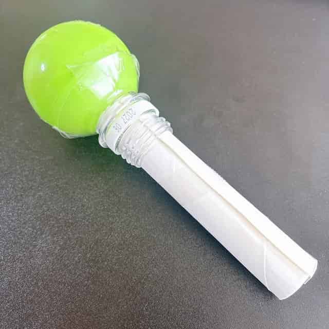 ペットボトルの口に詰める