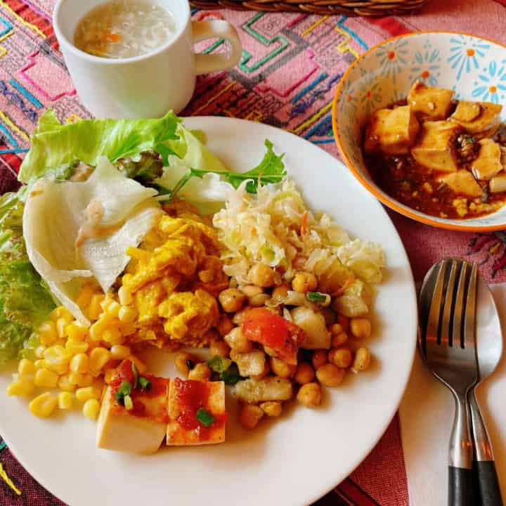 麻婆豆腐やチャナ豆