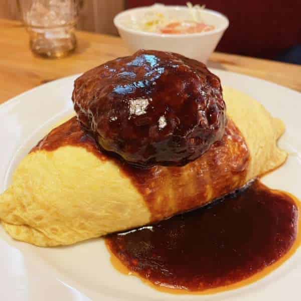 オムライスハンバーグ