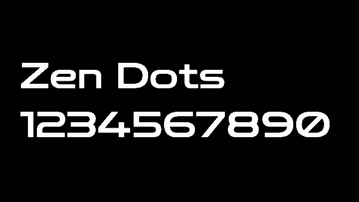 Zen Dots 数字