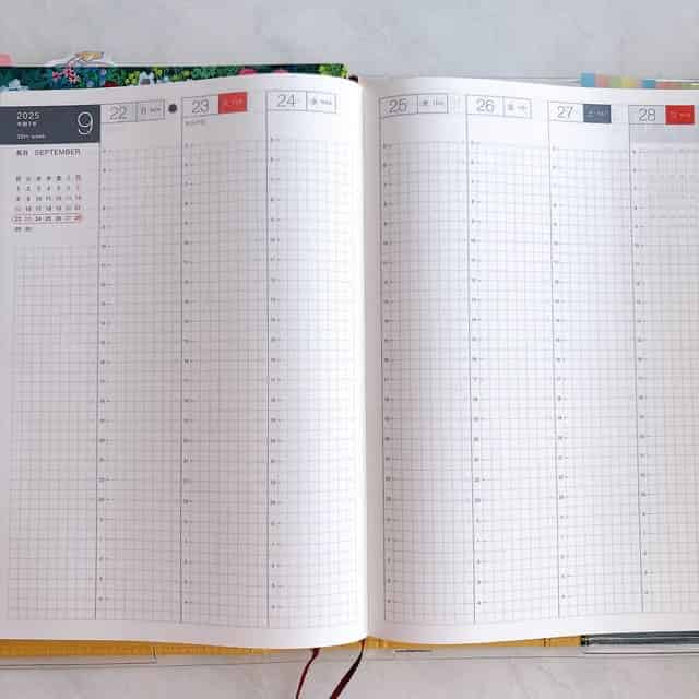 ほぼ日手帳のウイークリーページ