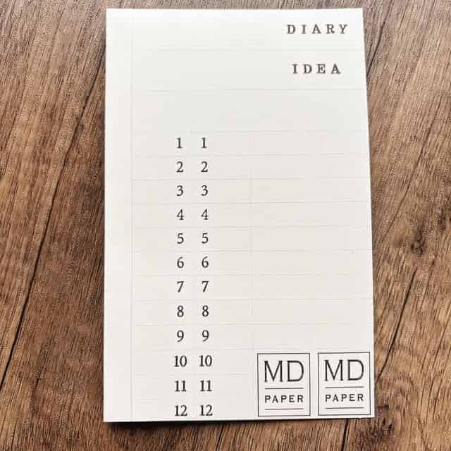 MDノートジャーナルのインデックスシール