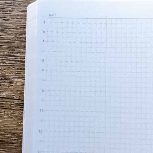 SUNNY手帳デイリーページの時間軸