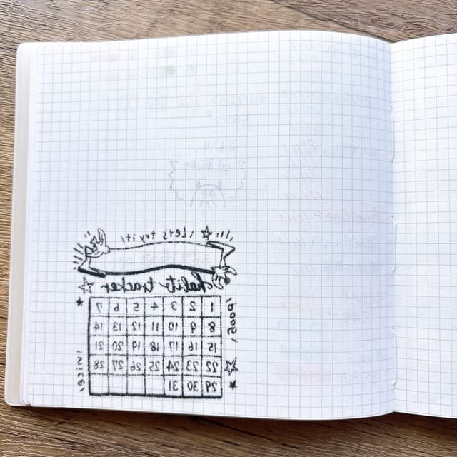 試し書きの裏側。ほとんどのペンが使えそうです。