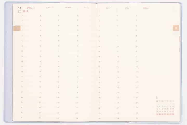 FOCUS EiTO手帳ウイークリーページ