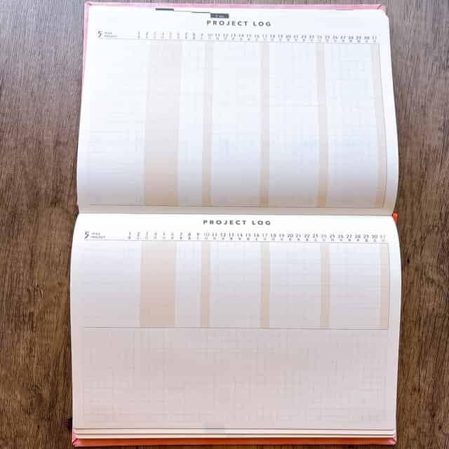 FORCE手帳のプロジェクトページ